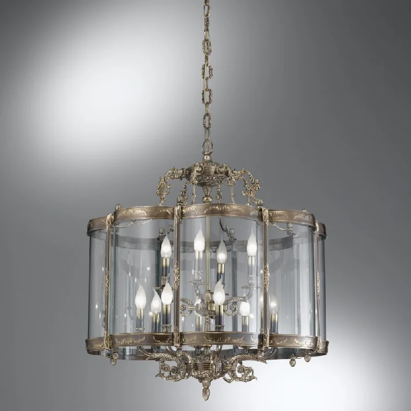 Chandeliers with Metal Frames in Bronze FinishMid Century Cast Brass Tiered Lantern Chandeliers with Metal Frames in Bronze FinishMid Century Cast Brass Tiered Lantern