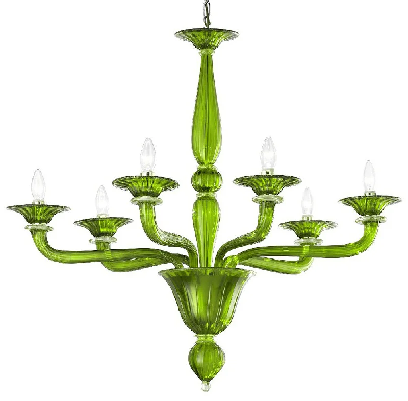 Oversized Chandeliers as a Statement Piece in Living RoomsModern 6 Arm Murano Glass Chandelier in many colours Oversized Chandeliers as a Statement Piece in Living RoomsModern 6 Arm Murano Glass Chandelier in many colours
