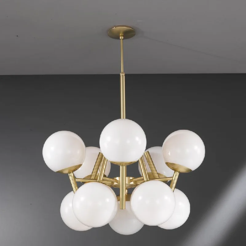 Chandeliers with Metal Frames in Gold FinishModern Brass Adjustable Chandelier