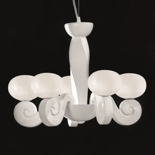 Incandescent Chandeliers for a Warm and Traditional GlowModern Chunky 5 Arm Chandelier In Seven Colour Options Incandescent Chandeliers for a Warm and Traditional GlowModern Chunky 5 Arm Chandelier In Seven Colour Options