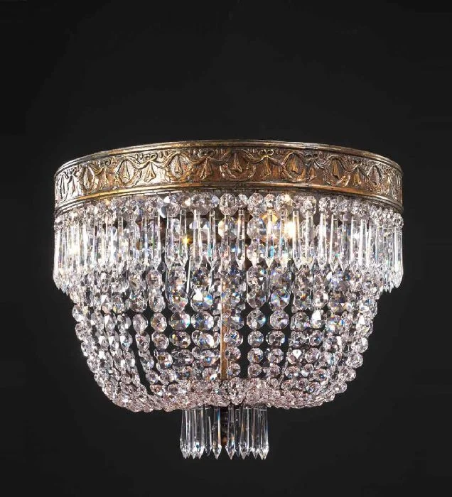 Chandeliers with Metal Frames in Black FinishSmall Crystal Glass Basket Chandelier Chandeliers with Metal Frames in Black FinishSmall Crystal Glass Basket Chandelier