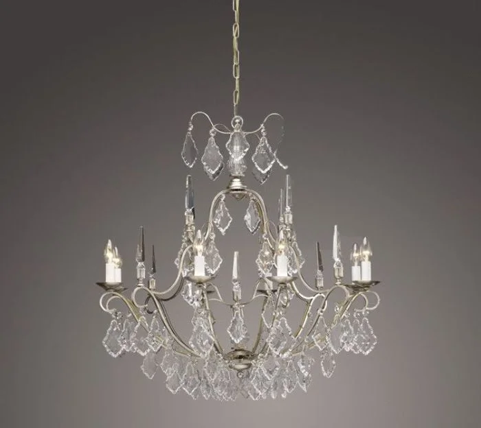 Chandeliers for Low Ceilings to Avoid OvercrowdingStunning Silver Metal Chandelier With Glass Crystals Chandeliers for Low Ceilings to Avoid OvercrowdingStunning Silver Metal Chandelier With Glass Crystals