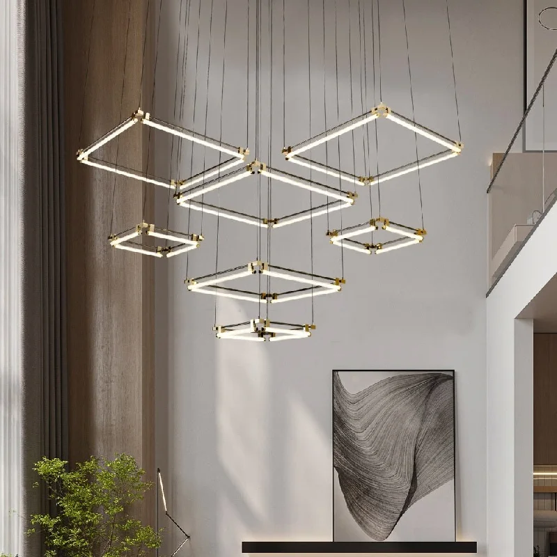 Chandeliers for High Ceilings to Fill Vertical SpaceTavros Chandelier