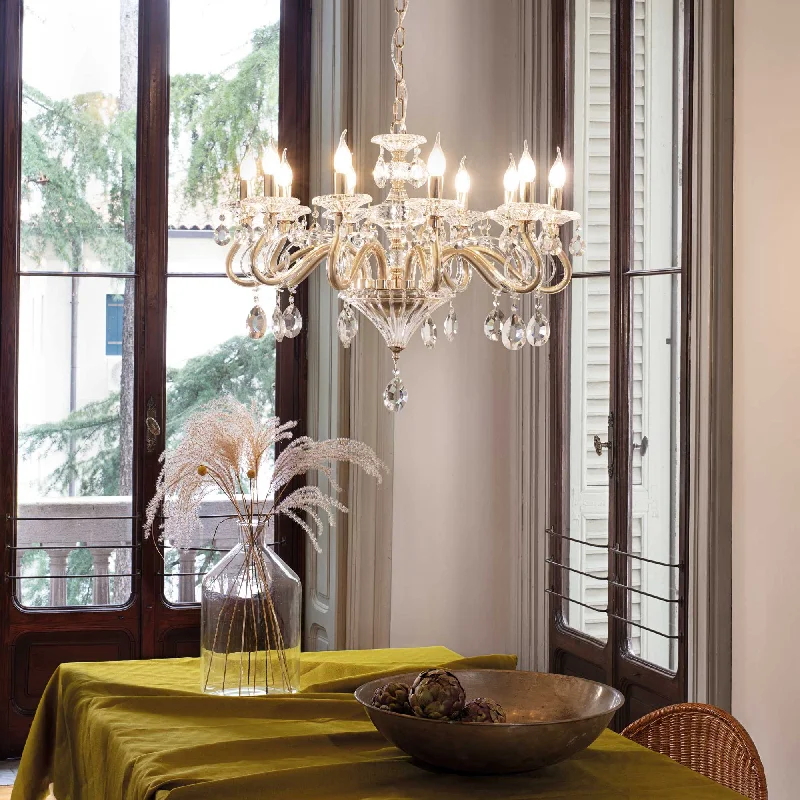 Mid - Century Modern Chandeliers for Vintage AppealTraditional 10 Light Gold Glass Chandelier Mid - Century Modern Chandeliers for Vintage AppealTraditional 10 Light Gold Glass Chandelier