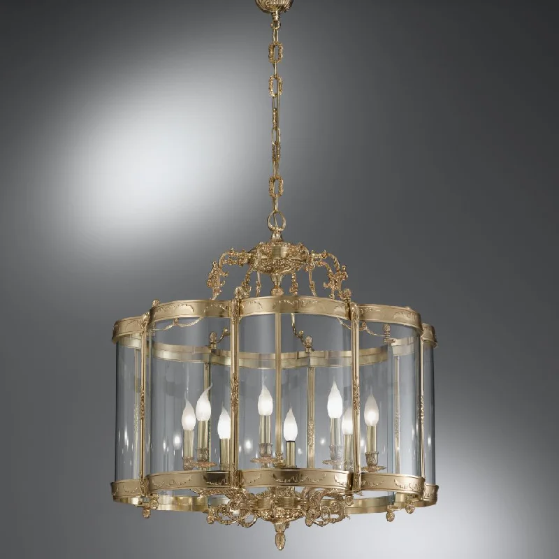 Modern Crystal Chandeliers for Contemporary HomesTraditional Cast Brass 8 Light Lantern
