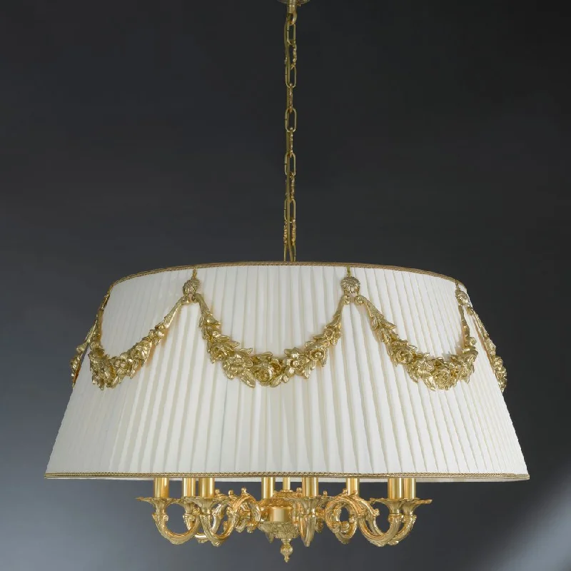 Minimalist Chandeliers for Sleek and Simple InteriorsTraditional Shaded 8 Lamp Ceiling Pendant Minimalist Chandeliers for Sleek and Simple InteriorsTraditional Shaded 8 Lamp Ceiling Pendant