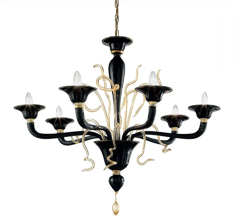 Chandeliers with Metal Frames in Gold FinishUnusual And Quirky Modern Red Or Black Venetian Chandelier In 4 Sizes Chandeliers with Metal Frames in Gold FinishUnusual And Quirky Modern Red Or Black Venetian Chandelier In 4 Sizes