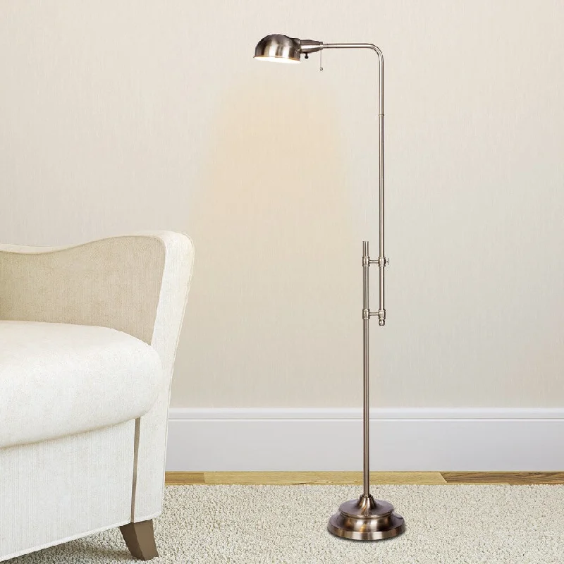 Rustic Farmhouse Style Floor Lamp for Cozy Bedrooms45.25 - 62.25-inch Adjustable Metal Floor Lamp In Brushed Steel Rustic Farmhouse Style Floor Lamp for Cozy Bedrooms45.25 - 62.25-inch Adjustable Metal Floor Lamp In Brushed Steel