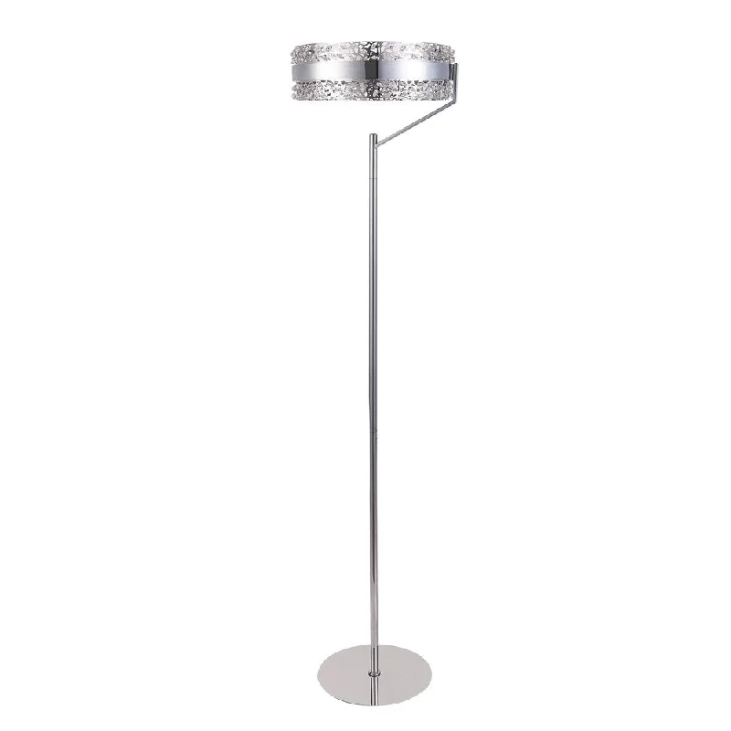 Victorian Style Floor Lamp for Traditional and Elegant Interiors55.5" LED Chrome Table Lamp with Crsytal Shade Victorian Style Floor Lamp for Traditional and Elegant Interiors55.5" LED Chrome Table Lamp with Crsytal Shade