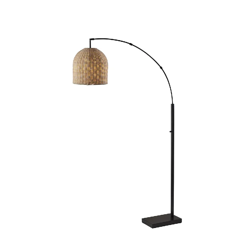 Glass Floor Lamp with Frosted Shades for Soft Diffused LightBahama Arc Lamp