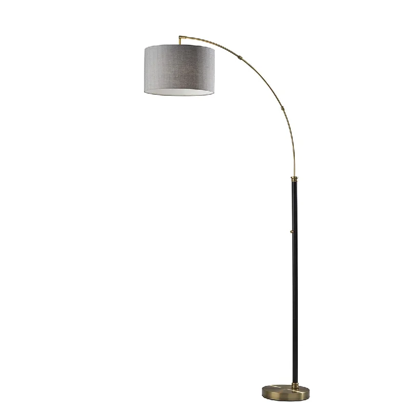 Glass Floor Lamp with Frosted Shades for Soft Diffused LightBergen Arc Lamp