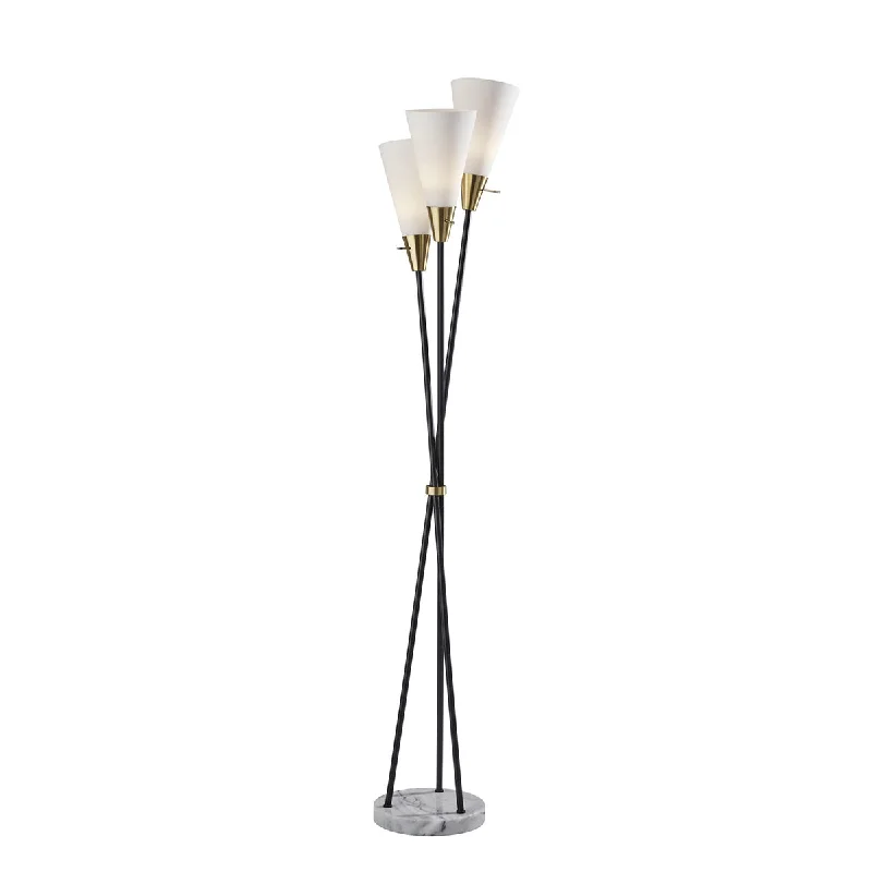 Industrial Style Floor Lamp with Exposed Bulbs for Loft ApartmentsDixon 3 Light Torchiere Industrial Style Floor Lamp with Exposed Bulbs for Loft ApartmentsDixon 3 Light Torchiere