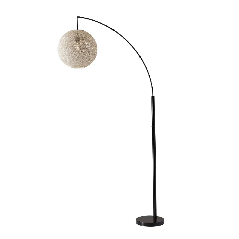 Fabric Floor Lamp with a Linen Shade for a Relaxed AestheticHavana Arc Lamp