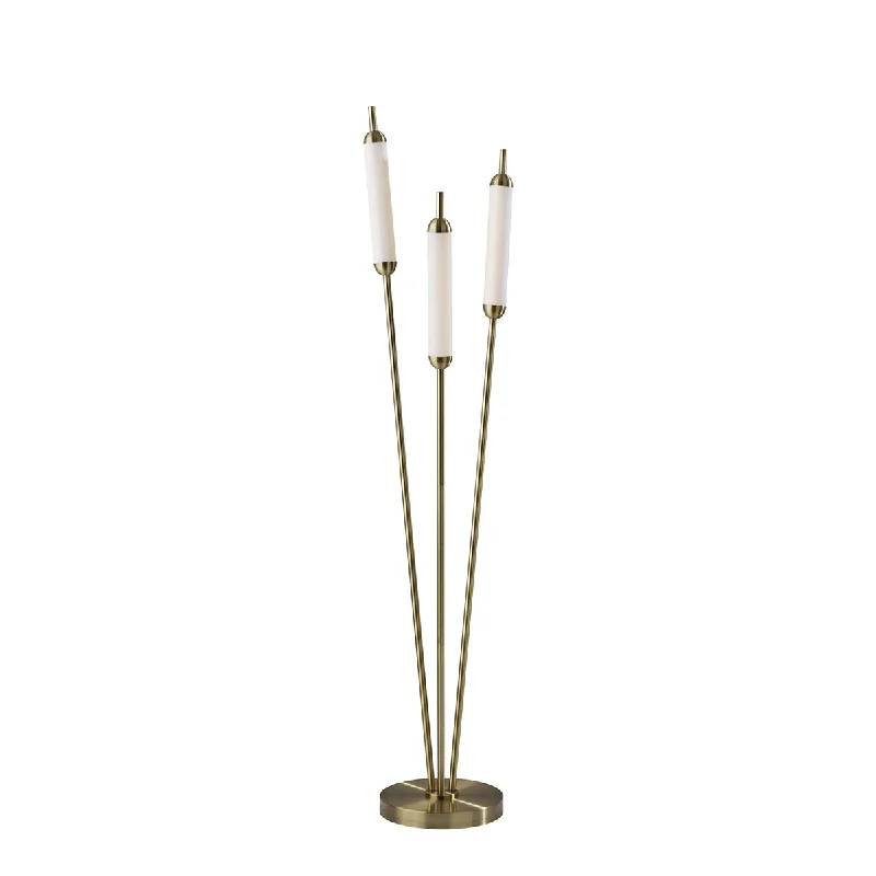 Glass Floor Lamp with Frosted Shades for Soft Diffused LightPierce LED Floor Lamp