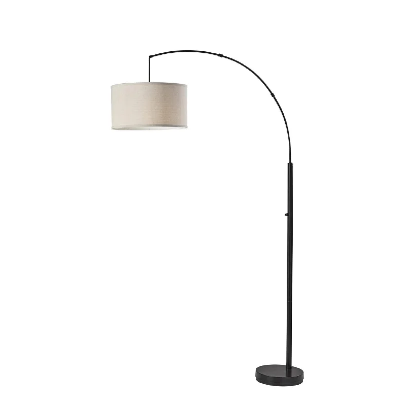 Glass Floor Lamp with Frosted Shades for Soft Diffused LightRockwell Arc Lamp