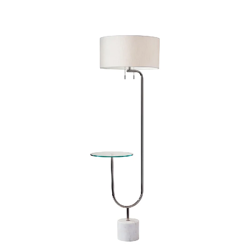Fabric Floor Lamp with a Linen Shade for a Relaxed AestheticSloan Shelf Floor Lamp