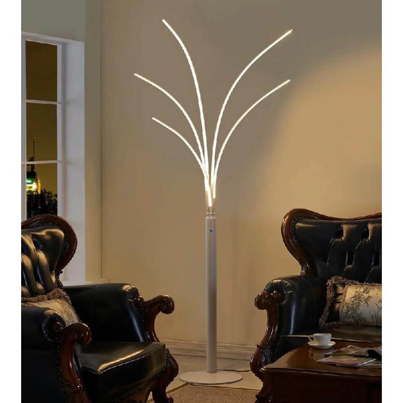 Adjustable Height Floor Lamp for Versatile Lighting NeedsArtiva USA Aurora II 60W LED Arched Floor Lamp with Touch Dimmer