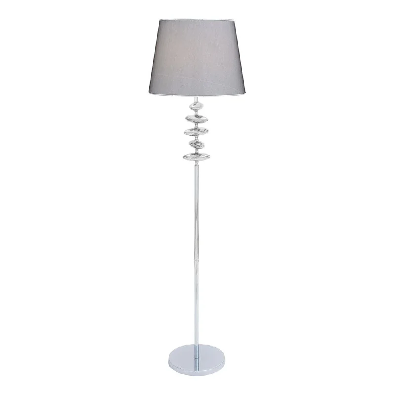Glass Floor Lamp with Frosted Shades for Soft Diffused LightCasa Cortes 'Wilshire' 64-inch Silvertone Floor Lamp Glass Floor Lamp with Frosted Shades for Soft Diffused LightCasa Cortes 'Wilshire' 64-inch Silvertone Floor Lamp