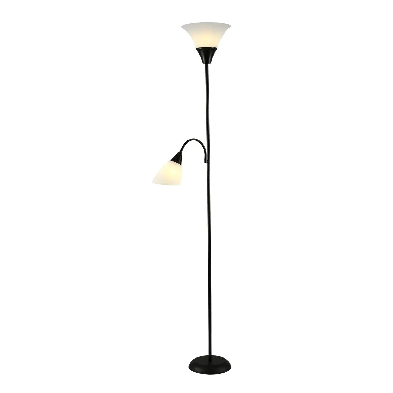 Rustic Farmhouse Style Floor Lamp for Cozy BedroomsCedar Hill 71-In Black Torchiere Floor lamp with Reading Light Rustic Farmhouse Style Floor Lamp for Cozy BedroomsCedar Hill 71-In Black Torchiere Floor lamp with Reading Light