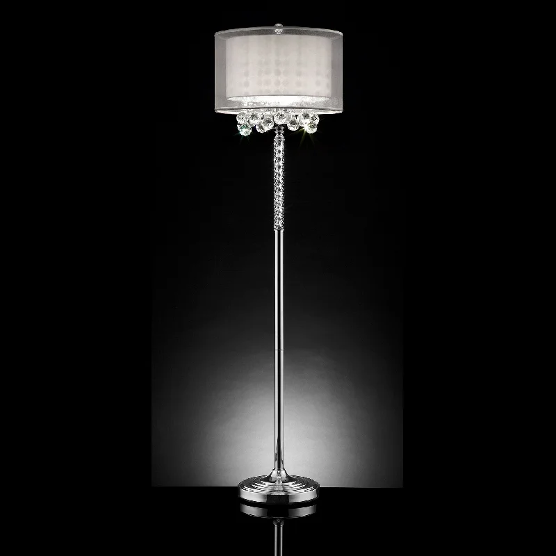 Wood Floor Lamp with Natural Grain for a Warm and Organic FeelChic Silver Floor Lamp with Crystal Accents and Silver Shade By Homeroots Wood Floor Lamp with Natural Grain for a Warm and Organic FeelChic Silver Floor Lamp with Crystal Accents and Silver Shade By Homeroots
