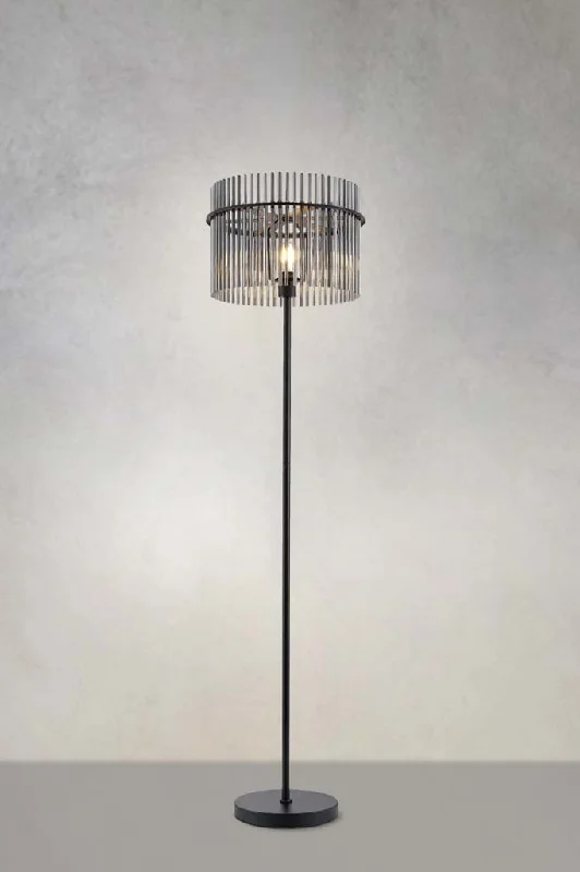Fabric Floor Lamp with a Linen Shade for a Relaxed AestheticChrysler Glass Floor Lamp Fabric Floor Lamp with a Linen Shade for a Relaxed AestheticChrysler Glass Floor Lamp