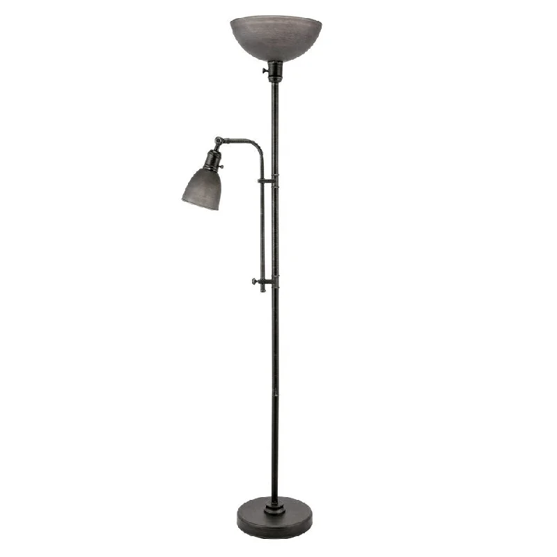 Rustic Farmhouse Style Floor Lamp for Cozy BedroomsCO-Z 71-inch Torchiere Floor Lamp with Adjustable Reading Lamp Rustic Farmhouse Style Floor Lamp for Cozy BedroomsCO-Z 71-inch Torchiere Floor Lamp with Adjustable Reading Lamp