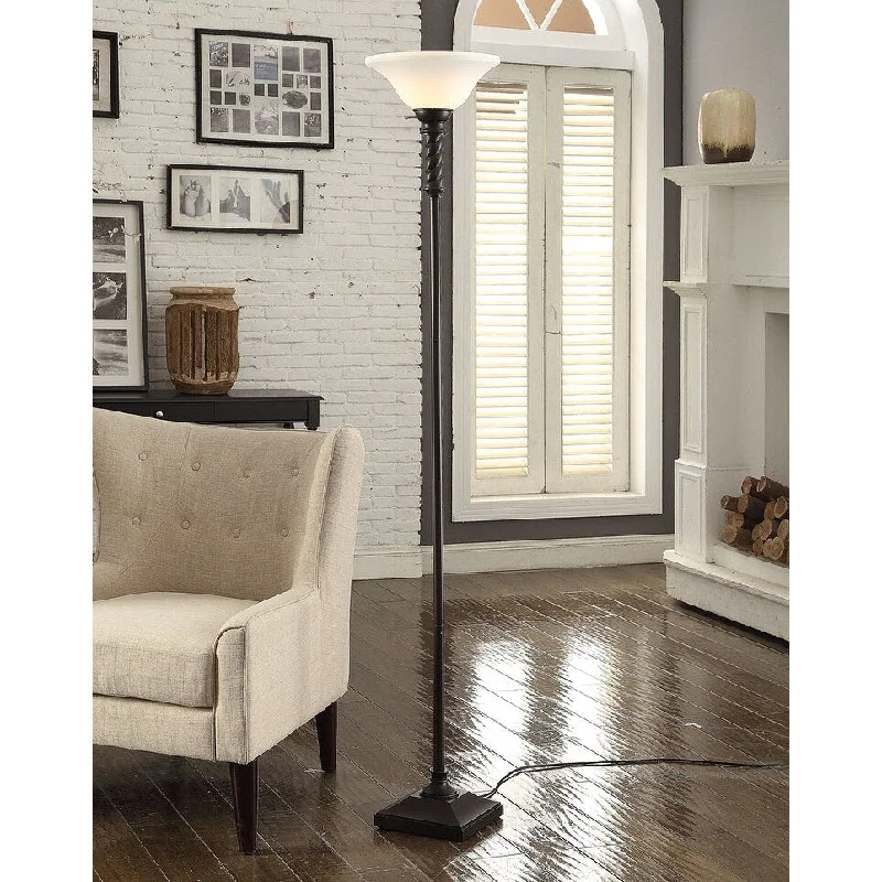 Victorian Style Floor Lamp for Traditional and Elegant InteriorsCooper Ridge 70" Black Twist Floor Lamp with Frosted Shade Victorian Style Floor Lamp for Traditional and Elegant InteriorsCooper Ridge 70" Black Twist Floor Lamp with Frosted Shade