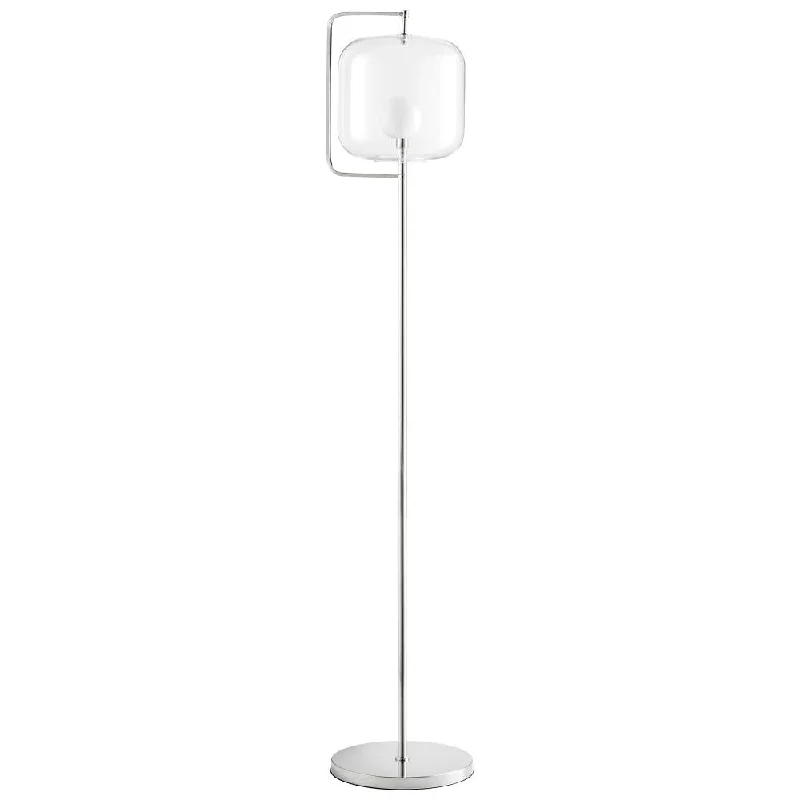 Wood Floor Lamp with Natural Grain for a Warm and Organic Feel1 Light 61.75" LED Nickel Floor Lamp Wood Floor Lamp with Natural Grain for a Warm and Organic Feel1 Light 61.75" LED Nickel Floor Lamp