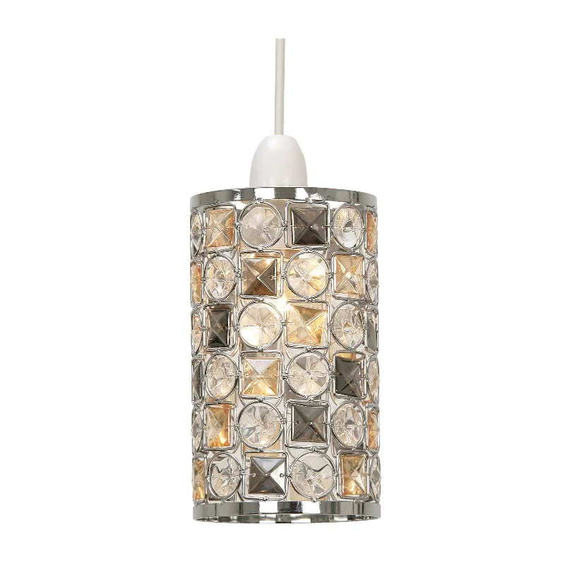 Smart Floor Lamp with Voice Control and Bluetooth ConnectivityDavoli Small Easy Fit Chrome Frame & Glass Beads Ceiling Lamp Shade Smart Floor Lamp with Voice Control and Bluetooth ConnectivityDavoli Small Easy Fit Chrome Frame & Glass Beads Ceiling Lamp Shade