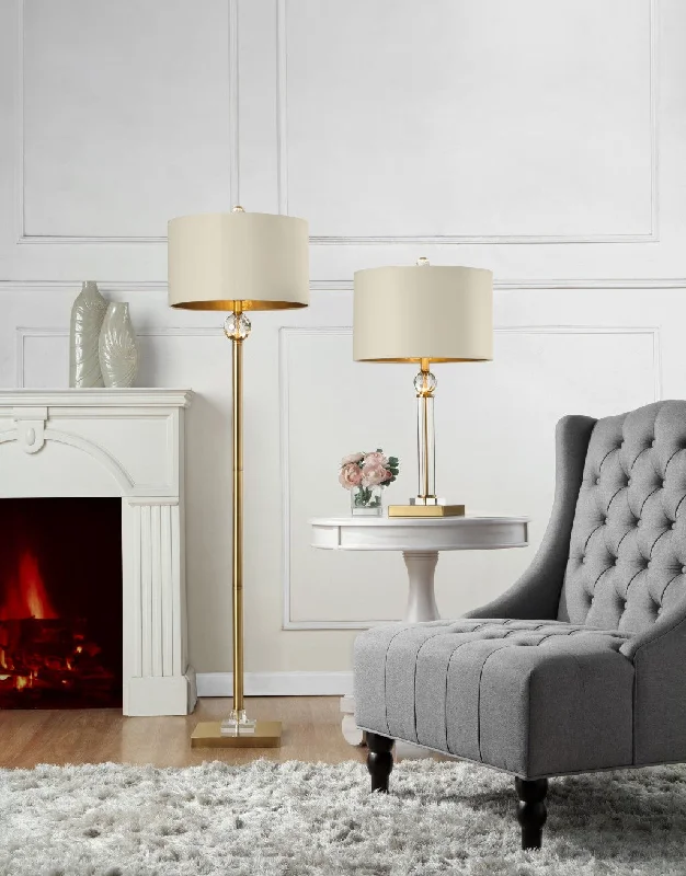 Smart Floor Lamp with Voice Control and Bluetooth ConnectivityGold Crystal Accent Floor Lamp By Homeroots Smart Floor Lamp with Voice Control and Bluetooth ConnectivityGold Crystal Accent Floor Lamp By Homeroots