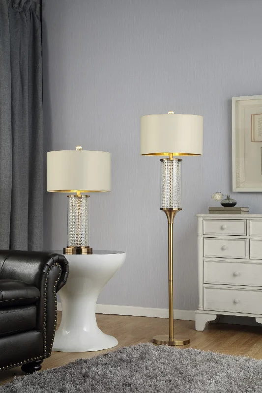 Adjustable Height Floor Lamp for Versatile Lighting NeedsGold Crystal Floor Lamp By Homeroots