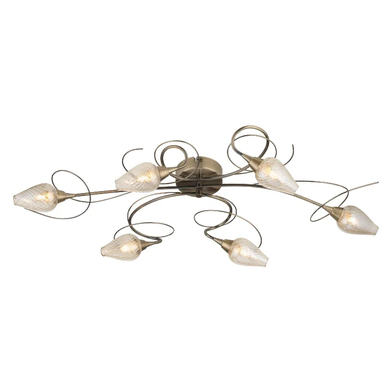 Marble Base Floor Lamp for a Touch of LuxuryOaks Lighting Lugh 6 Arm Antique Brass Semi-Flush Light Marble Base Floor Lamp for a Touch of LuxuryOaks Lighting Lugh 6 Arm Antique Brass Semi-Flush Light