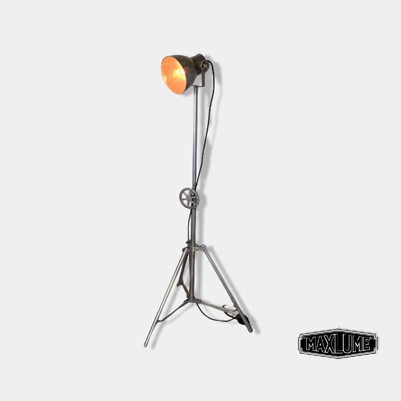 Wood Floor Lamp with Natural Grain for a Warm and Organic FeelMaxlume ~ Industrial Tripod Light Theatre Spot Light Living Room Vintage Wood Floor Lamp with Natural Grain for a Warm and Organic FeelMaxlume ~ Industrial Tripod Light Theatre Spot Light Living Room Vintage