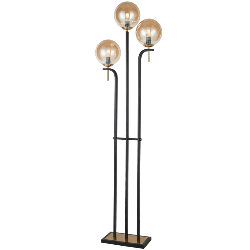 Dimmable Floor Lamp for Adjustable Lighting AmbianceMetal Floor Lamp with Amber Glass Dimmable Floor Lamp for Adjustable Lighting AmbianceMetal Floor Lamp with Amber Glass