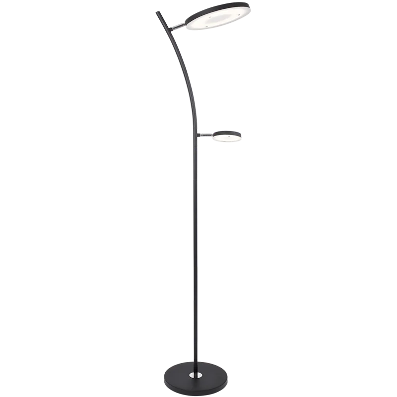 Metal Floor Lamp with a Matte Black Finish for a Sleek LookMother and Son LED Floor Lamp Metal Floor Lamp with a Matte Black Finish for a Sleek LookMother and Son LED Floor Lamp