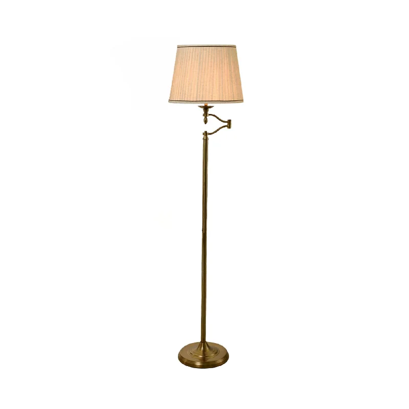 Adjustable Height Floor Lamp for Versatile Lighting NeedsNicollete Traditional Brass and Cream Floor Lamp Adjustable Height Floor Lamp for Versatile Lighting NeedsNicollete Traditional Brass and Cream Floor Lamp