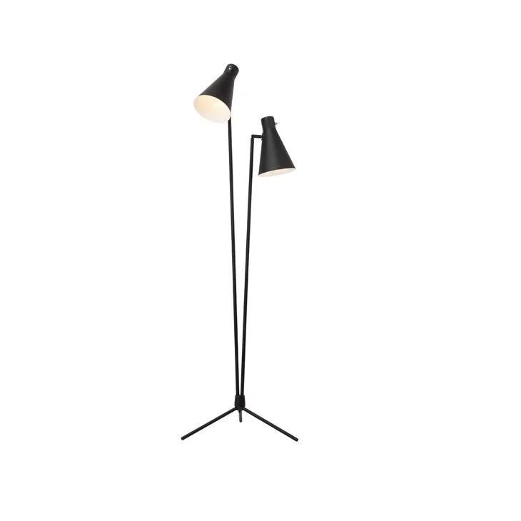 Glass Floor Lamp with Frosted Shades for Soft Diffused LightNuevo Thom Floor Lamp