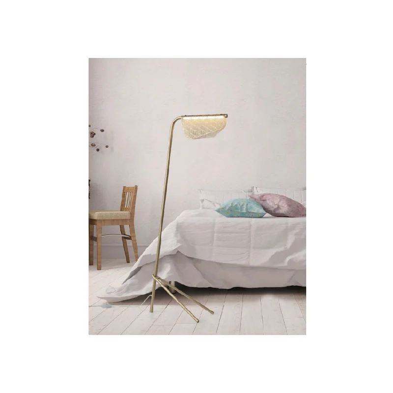 Glass Floor Lamp with Frosted Shades for Soft Diffused LightPiper Floor Lamp
