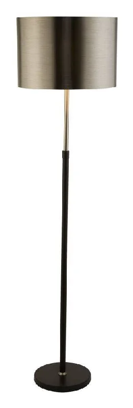 Adjustable Height Floor Lamp for Versatile Lighting NeedsPlaford Floor Lamp Black And Chrome w/ Brushed Black Chrome Shade Adjustable Height Floor Lamp for Versatile Lighting NeedsPlaford Floor Lamp Black And Chrome w/ Brushed Black Chrome Shade