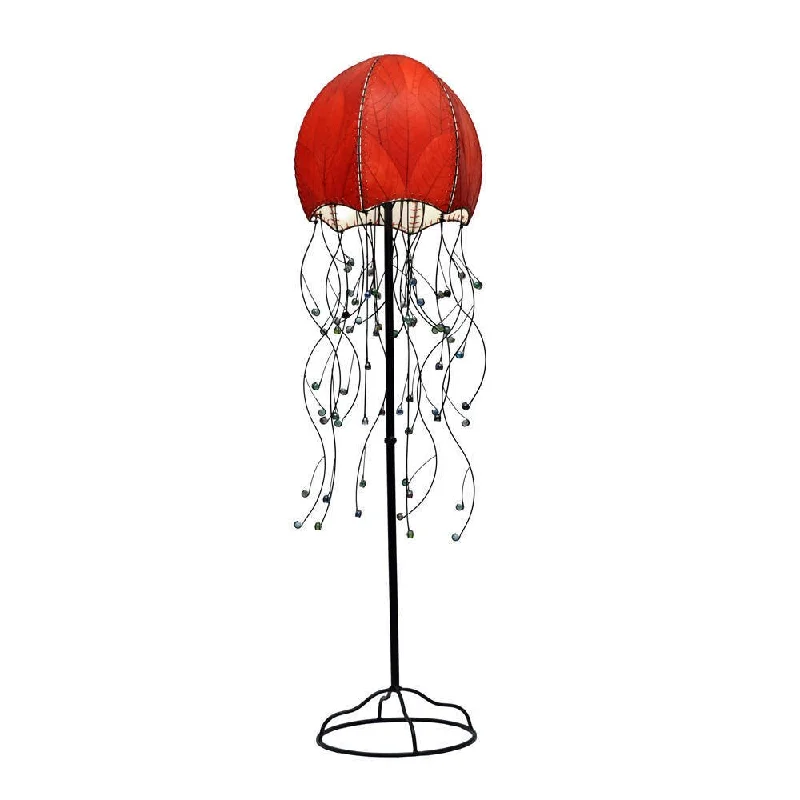 Bohemian Inspired Floor Lamp for Eclectic Home DecorRed Jellyfish Floor Lamp (Phillipines) - 1 x 1 x 1 Bohemian Inspired Floor Lamp for Eclectic Home DecorRed Jellyfish Floor Lamp (Phillipines) - 1 x 1 x 1
