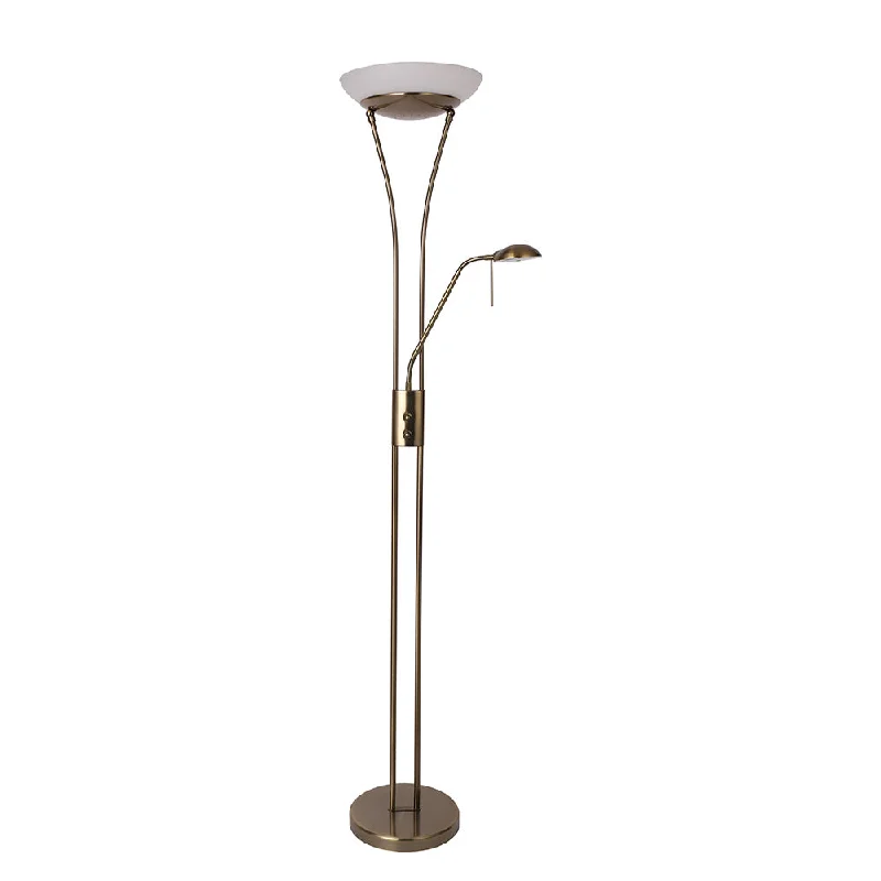 Rustic Farmhouse Style Floor Lamp for Cozy BedroomsReed Antique Brass Mother and Child LED Floor Lamp Rustic Farmhouse Style Floor Lamp for Cozy BedroomsReed Antique Brass Mother and Child LED Floor Lamp