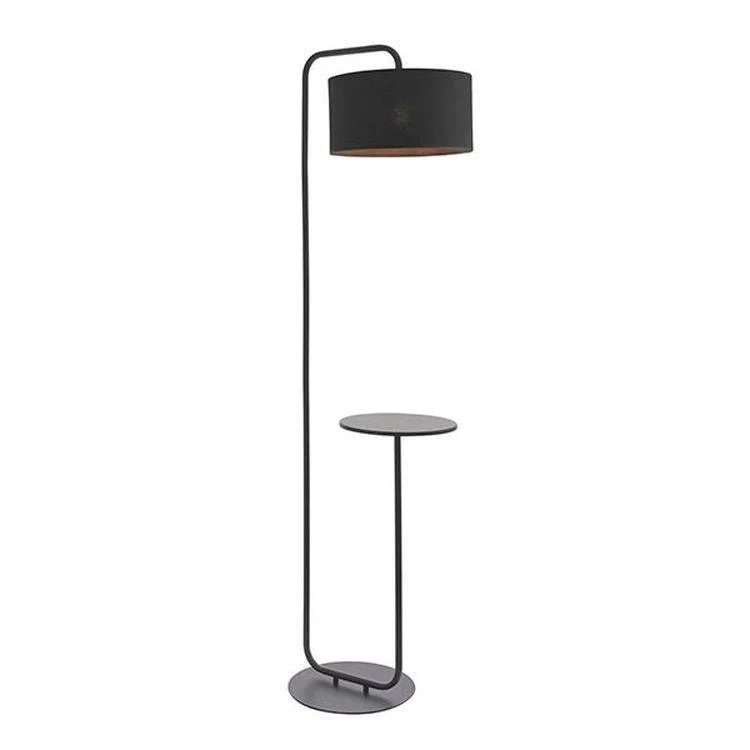 USB Charging Port Floor Lamp for Convenient Device ChargingRhone Floor Lamp & Shade Satin Black Paint & Black Fabric USB Charging Port Floor Lamp for Convenient Device ChargingRhone Floor Lamp & Shade Satin Black Paint & Black Fabric