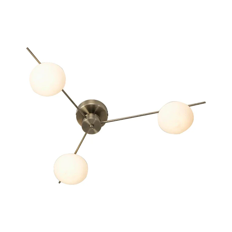 Way Switch Floor Lamp for Multiple Light Intensity LevelsRuse 3 Light Antique Brass Semi-flush Ceiling Light Way Switch Floor Lamp for Multiple Light Intensity LevelsRuse 3 Light Antique Brass Semi-flush Ceiling Light