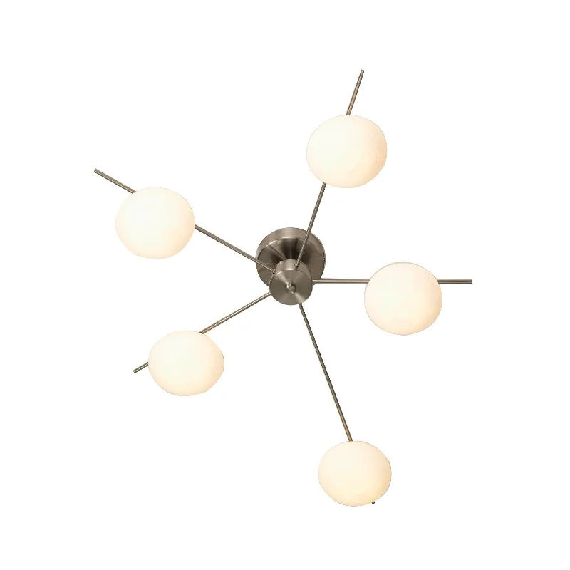 Bohemian Inspired Floor Lamp for Eclectic Home DecorRuse 5 Light Antique Chrome Semi-flush Ceiling Light Bohemian Inspired Floor Lamp for Eclectic Home DecorRuse 5 Light Antique Chrome Semi-flush Ceiling Light