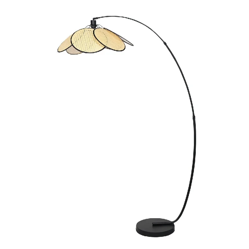 Glass Floor Lamp with Frosted Shades for Soft Diffused LightMinimalist Synthetic Rattan Floor Lamp Glass Floor Lamp with Frosted Shades for Soft Diffused LightMinimalist Synthetic Rattan Floor Lamp