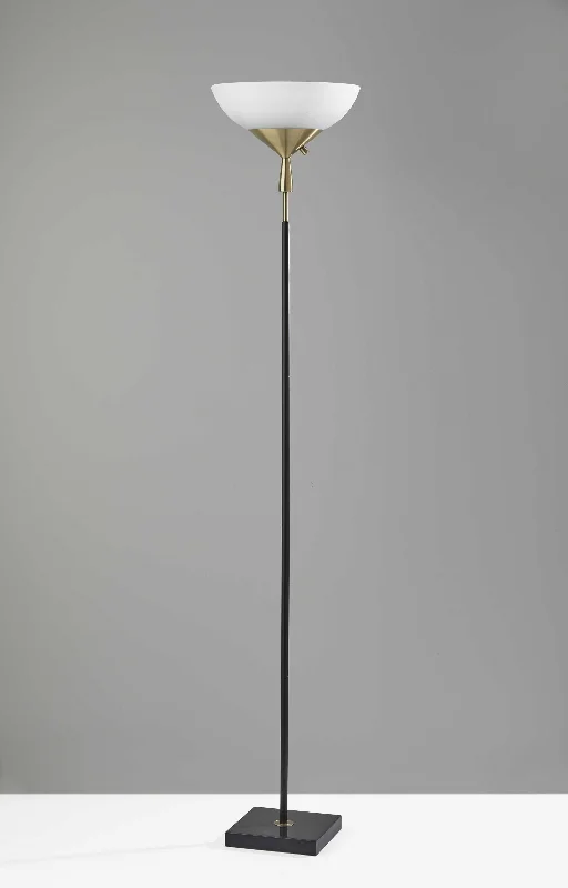 Rustic Farmhouse Style Floor Lamp for Cozy BedroomsSleek Torchiere Black Metal Frosted Alabaster Glass Shade By Homeroots Rustic Farmhouse Style Floor Lamp for Cozy BedroomsSleek Torchiere Black Metal Frosted Alabaster Glass Shade By Homeroots