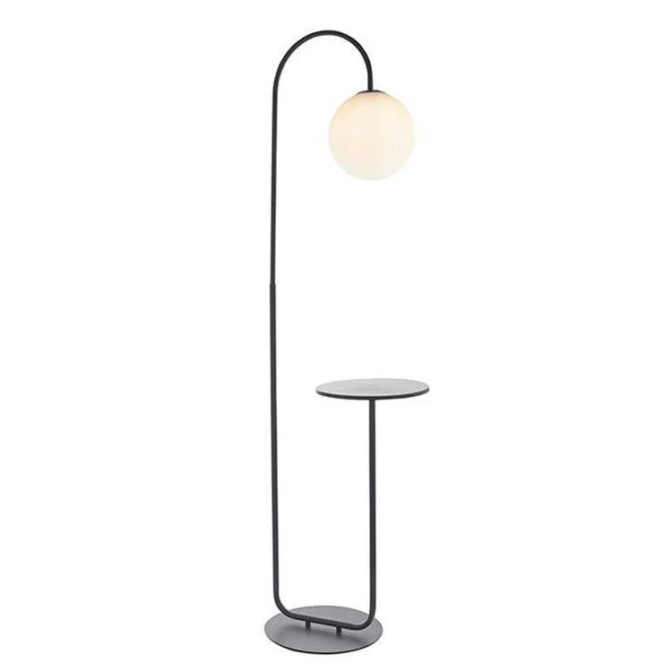 Bohemian Inspired Floor Lamp for Eclectic Home DecorStour Floor Lamp Satin Black Paint & Matt Opal Glass Bohemian Inspired Floor Lamp for Eclectic Home DecorStour Floor Lamp Satin Black Paint & Matt Opal Glass