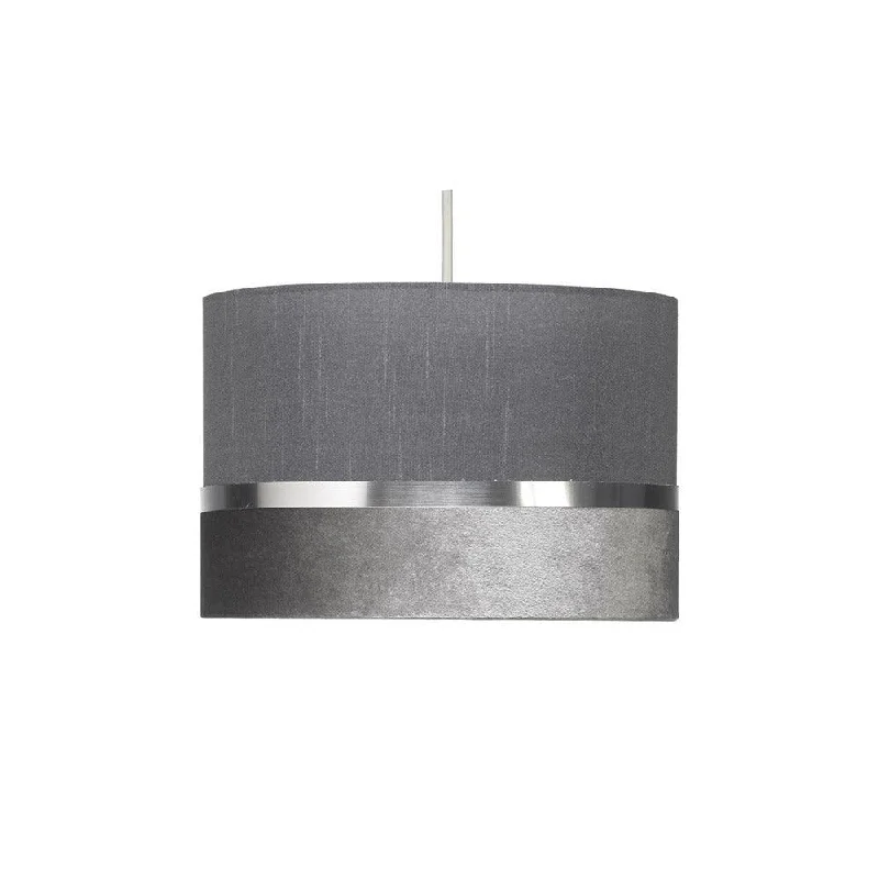 Smart Floor Lamp with Voice Control and Bluetooth ConnectivityThun Drum Grey With Gold Band Non Electric Ceiling Lamp Shade Smart Floor Lamp with Voice Control and Bluetooth ConnectivityThun Drum Grey With Gold Band Non Electric Ceiling Lamp Shade
