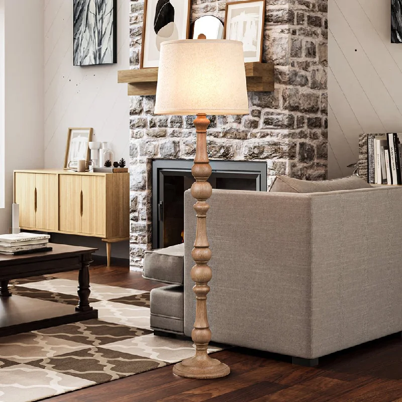 Glass Floor Lamp with Frosted Shades for Soft Diffused LightUEX8190 Modern Farmhouse Floor Lamp 18''W x 18''D x 63''H, Natural Brown Finish, Milpitas Collection Glass Floor Lamp with Frosted Shades for Soft Diffused LightUEX8190 Modern Farmhouse Floor Lamp 18''W x 18''D x 63''H, Natural Brown Finish, Milpitas Collection