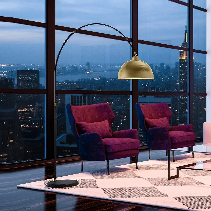 Adjustable Height Floor Lamp for Versatile Lighting NeedsUEX8200 Mid-Century Modern Floor Lamp 59''W x 15''D x 76''H, Aged Brass Finish, Concord Collection Adjustable Height Floor Lamp for Versatile Lighting NeedsUEX8200 Mid-Century Modern Floor Lamp 59''W x 15''D x 76''H, Aged Brass Finish, Concord Collection